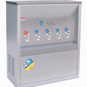 เครื่องทำน้ำร้อน 1 ก๊อก และน้ำเย็น 4 ก๊อก แบบต่อท่อ รุ่น SPP-H1C4-5PH