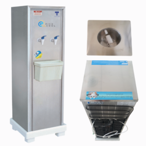 เครื่องทำน้ำเย็น 2 ก๊อก แบบต่อท่อ สแตนเลส รุ่น SPP-STD-2P