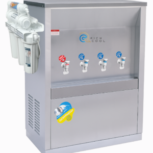 เครื่องทำน้ำร้อน 1 ก๊อก และน้ำเย็น 3 ก๊อก แบบต่อท่อ พร้อมเครื่องกรองน้ำ 5 ขั้นตอน รุ่น SPP-H1C3-4PHF