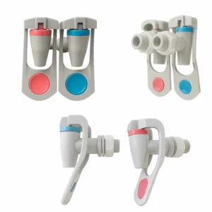 ตัวก๊อกทำจากพลาสติก แก้วดัน